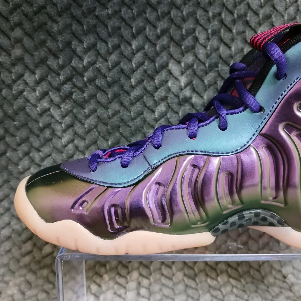 Nike Little Posite One GS Iridescent Purple Youth Basketball Shoes Size 6.5Y